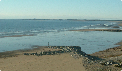 caravan site on beach in wales